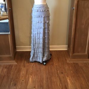 Camellia brand maxi skirt, size L white with navy